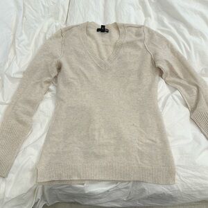 Aqua cream cashmere neck sweater size small